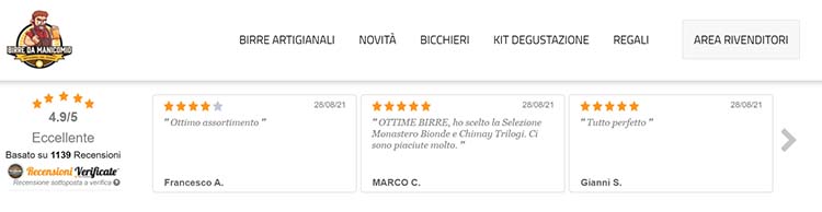 rassicurare sul sito e-commerce con box
