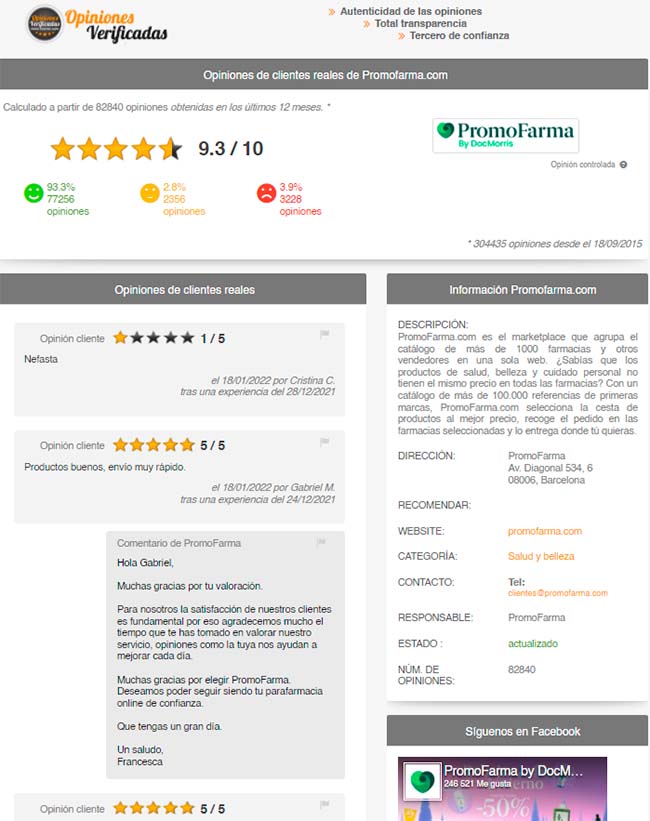 opiniones de clientes