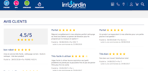 Avis client Irrijardin