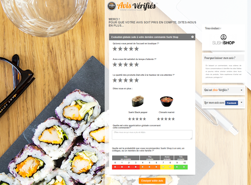 cuestionario de tienda de sushi reseñas verificadas 