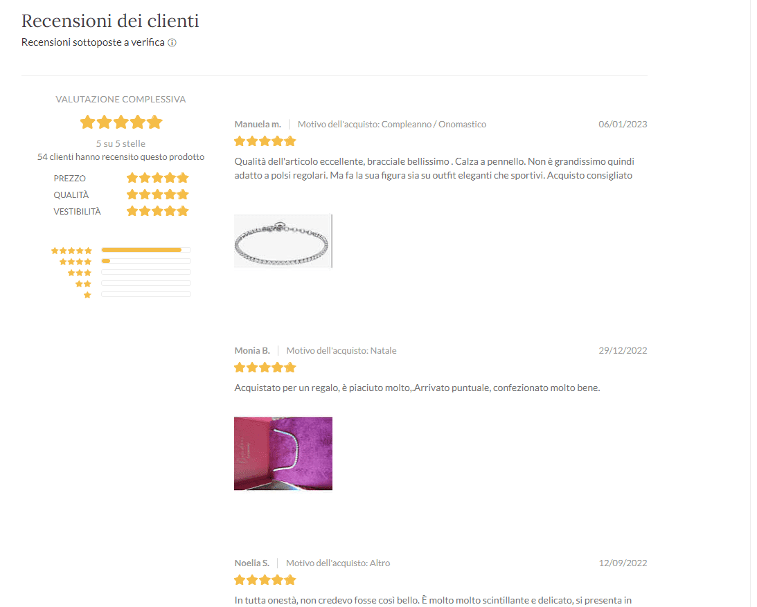 SEO pagine prodotto recensioni