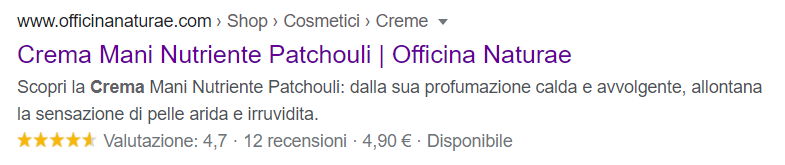Rich Snippet Recensioni
